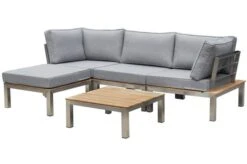 OUTFLEXX Loungemöbel, Silber/grau, Edelstahl/FSC-Teakholz/Textil, Für 4 Personen, Inkl. Beistelltisch -Gartenmöbel 3 18296.jpg
