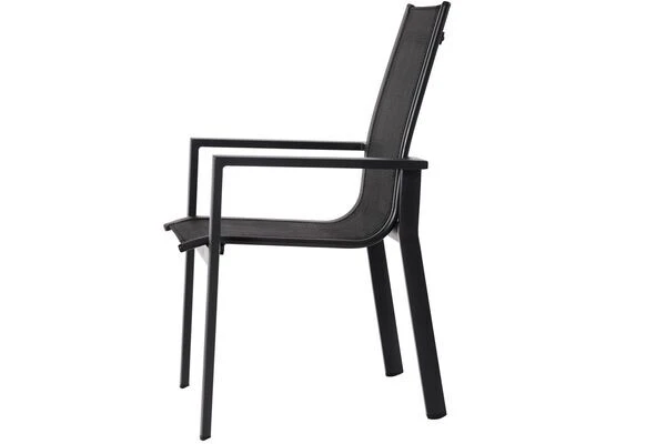 OUTFLEXX Stapelsessel, Anthrazit Matt/schwarz, Alu/Textilene, 60x69x93,5cm 5 OUTFLEXX Stapelsessel, Anthrazit Matt/schwarz, Alu/Textilene, 60x69x93,5cm – Bild 3