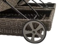 OUTFLEXX Rollliege, Grau, Polyrattan, 200x70x27,5cm, Rückenlehne 5-fach Verstellbar 24 OUTFLEXX Rollliege, Grau, Polyrattan, 200x70x27,5cm, Rückenlehne 5-fach Verstellbar -Gartenmöbel 3 18367.jpg