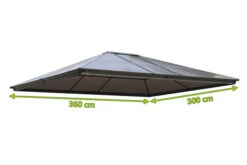 OUTFLEXX Ersatzdach Für Pavillon, Transparent, Polycarbonatplatten, 3x3,6m 8 OUTFLEXX Ersatzdach Für Pavillon, Transparent, Polycarbonatplatten, 3x3,6m -Gartenmöbel 3 18403.jpg