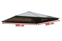 OUTFLEXX Ersatzdach Für Pavillon, Transparent, Polycarbonatplatten, 3x3m 7 OUTFLEXX Ersatzdach Für Pavillon, Transparent, Polycarbonatplatten, 3x3m -Gartenmöbel 3 18404.jpg
