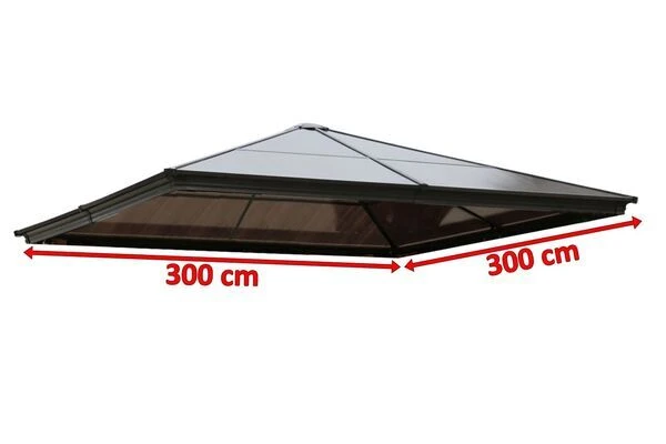 OUTFLEXX Ersatzdach Für Pavillon, Transparent, Polycarbonatplatten, 3x3m 5 OUTFLEXX Ersatzdach Für Pavillon, Transparent, Polycarbonatplatten, 3x3m – Bild 3