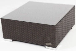 OUTFLEXX Beistelltisch/Hocker, Braun, Polyrattan, Inkl. Glasplatte Und Polster 14 OUTFLEXX Beistelltisch/Hocker, Braun, Polyrattan, Inkl. Glasplatte Und Polster -Gartenmöbel 3 2393 8.jpg