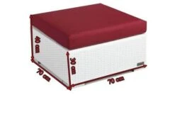 OUTFLEXX Beistelltisch/Hocker, Weiß, Polyrattan, Inkl. Glasplatte Und Polster 8 OUTFLEXX Beistelltisch/Hocker, Weiß, Polyrattan, Inkl. Glasplatte Und Polster -Gartenmöbel 3 2511 8.jpg