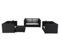 OUTFLEXX Loungemöbel-Set, 5 Personen, Schwarz, Polyrattan, Wasserfeste Kissenbox -Gartenmöbel 4 1299 BOX A.jpg