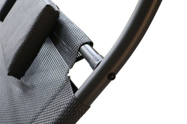 OUTFLEXX Doppelliege, Anthrazit, Polyester/Stahl Pulverbeschichtet, 205x138x34cm, Inkl. Nackenkissen, Rollbar 9 OUTFLEXX Doppelliege, Anthrazit, Polyester/Stahl Pulverbeschichtet, 205x138x34cm, Inkl. Nackenkissen, Rollbar – Bild 7