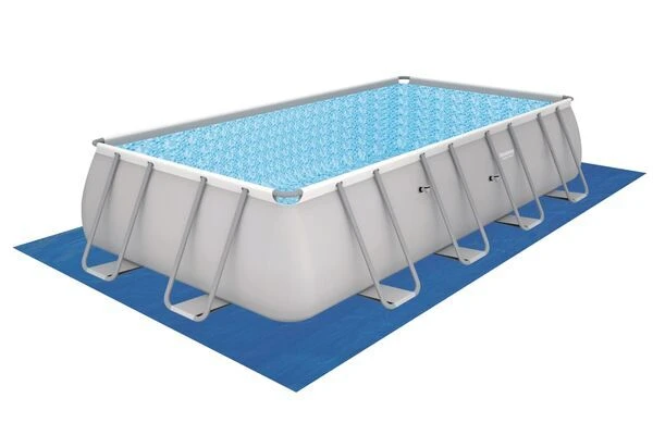 BESTWAY Power Steel Pool Mit Gestell, Grau, 549x274x122cm, Mit Filterpumpe, Leiter, Abdeckplane 6 BESTWAY Power Steel Pool Mit Gestell, Grau, 549x274x122cm, Mit Filterpumpe, Leiter, Abdeckplane – Bild 4