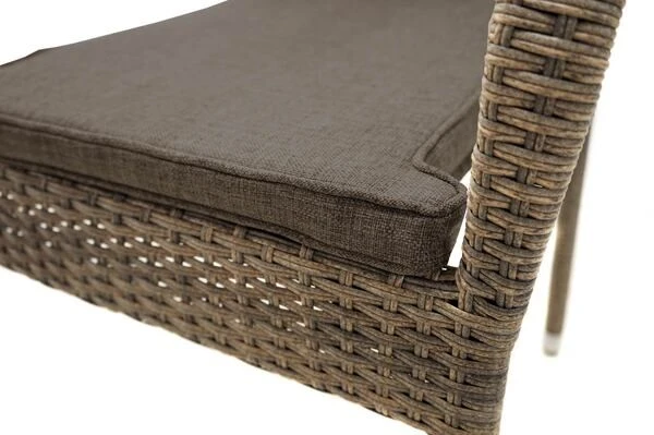 Ploß Rabida Basic Stapelstuhl, Champagner-meliert, Polyrattan, 64 X 56 X 92 Cm, Inkl. Polster 6 Ploß Rabida Basic Stapelstuhl, Champagner-meliert, Polyrattan, 64 X 56 X 92 Cm, Inkl. Polster – Bild 4