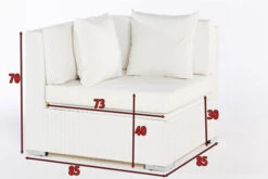 OUTFLEXX Eckelement, Weiß, Polyrattan, Inkl. Polster Und Kissen, Wasserfeste Kissenbox -Gartenmöbel 4 2511 6 BOX.jpg