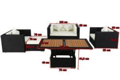 OUTFLEXX Loungemöbel-Set, 5 Personen, Schwarz, Polyrattan, Inkl. Loungetisch, Wasserfeste Kissenbox 14 OUTFLEXX Loungemöbel-Set, 5 Personen, Schwarz, Polyrattan, Inkl. Loungetisch, Wasserfeste Kissenbox -Gartenmöbel 5 1299 BOX D.jpg
