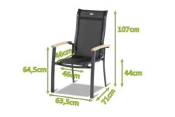 HARTMAN Alice Stapelsessel 4er-Set, Xerix/schwarz, Alu/4x4 Textilen, Mit FSC Teak-Armlehnen -Gartenmöbel 5 13789.jpg