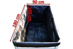 OUTFLEXX Pflanzvlies, Schwarz, Vlies 200g/m², 180x90x100cm, Für Hochbeet Mit 180cm -Gartenmöbel 5 18168.jpg
