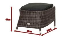 Ploß Rocking Hocker, Grau/braun-meliert, Polyrattan, 56x54x41 Cm, Zu Dining Sessel, Inkl. Polster -Gartenmöbel 5 18203.jpg