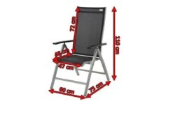 DOPPLER Expert Multipositionssessel, Silber/schwarz, Alu/Textilene, 75 X 60 X 110 Cm, Klappbar -Gartenmöbel 5 18617.jpg