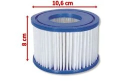 BESTWAY Lay-Z-Spa 2er Set Filterkartuschen Größe VI Für Whirlpools, Weiß, Vlies -Gartenmöbel 5 19191.jpg