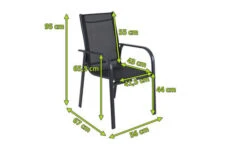 OUTFLEXX Stapelstuhl, Anthrazit Matt/schwarz, Aluminium/Textilene, 67x56x95cm -Gartenmöbel 5 20361.jpg