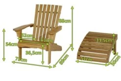 Ploß Adirondack Sessel, Teakoptik, FSC®-Akazienholz, 73x89x88 Cm, Mit Hocker 50x51x33,5 Cm -Gartenmöbel 5 21056.jpg