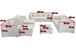 OUTFLEXX Loungemöbel-Set, Weiß, Polyrattan, Für 9 Personen, Inkl. Kaffeetisch, Wasserfeste Kissenbox -Gartenmöbel 5 7173 BOX B.jpg