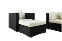 OUTFLEXX Loungemöbel-Set, 5 Personen, Schwarz, Polyrattan, Wasserfeste Kissenbox -Gartenmöbel 6 1299 BOX A.jpg