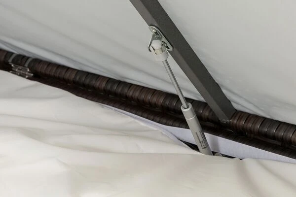 OUTFLEXX Loungemöbel-Set, Braun Marmoriert, 5 Pers, Polyrattan, Wasserfeste Kissenbox, Inkl. Beistelltisch 8 OUTFLEXX Loungemöbel-Set, Braun Marmoriert, 5 Pers, Polyrattan, Wasserfeste Kissenbox, Inkl. Beistelltisch – Bild 6