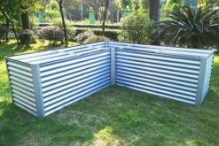 OUTFLEXX Eck-Hochbeet, Silber, Zincalume, 270x270x90x84cm -Gartenmöbel 6 18173.jpg
