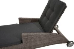 Ploß Rocking Comfort Rollliege, Grau/braun-meliert, Polyrattan, 195x65x42cm, Verstellbar, Hohe Sitzhöhe -Gartenmöbel 6 18208.jpg