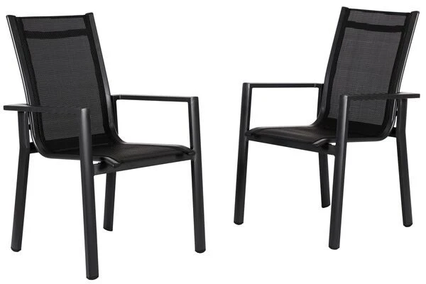 OUTFLEXX Stapelsessel, Anthrazit Matt/schwarz, Alu/Textilene, 60x69x93,5cm 8 OUTFLEXX Stapelsessel, Anthrazit Matt/schwarz, Alu/Textilene, 60x69x93,5cm – Bild 6