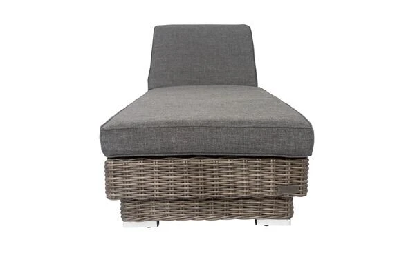 OUTFLEXX Rollliege, Grau, Polyrattan, 200x70x27,5cm, Rückenlehne 5-fach Verstellbar 8 OUTFLEXX Rollliege, Grau, Polyrattan, 200x70x27,5cm, Rückenlehne 5-fach Verstellbar – Bild 6