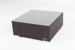 OUTFLEXX Beistelltisch/Hocker, Braun, Polyrattan, Inkl. Glasplatte Und Polster 17 OUTFLEXX Beistelltisch/Hocker, Braun, Polyrattan, Inkl. Glasplatte Und Polster -Gartenmöbel 6 2393 8.jpg