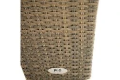 Ploß Rabida Pflanzgefäß, Champagner-meliert, Polyrattan, Konisch, 28x28x40 Cm, Kunststoffeinsatz -Gartenmöbel 7 20152.jpg