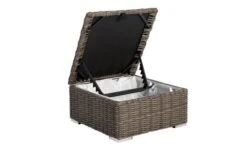 OUTFLEXX Hocker, Grau, Polyrattan, 70 X 70 X 35 Cm, Verstellbare Sitzfläche, Wasserfeste Kissenbox -Gartenmöbel 8 18362 4 BOX.jpg